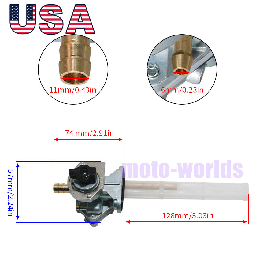 Fuel Tank Switch Valve Petcock For Kawasaki VN400 Vulcan Classic/Drifter 1999-02