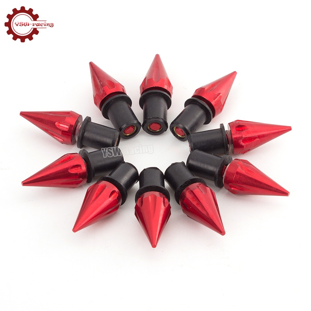10Pcs Windscreen Windshield Motorcycle Spike Bolts 5MM Wind Screen Bolts Screws