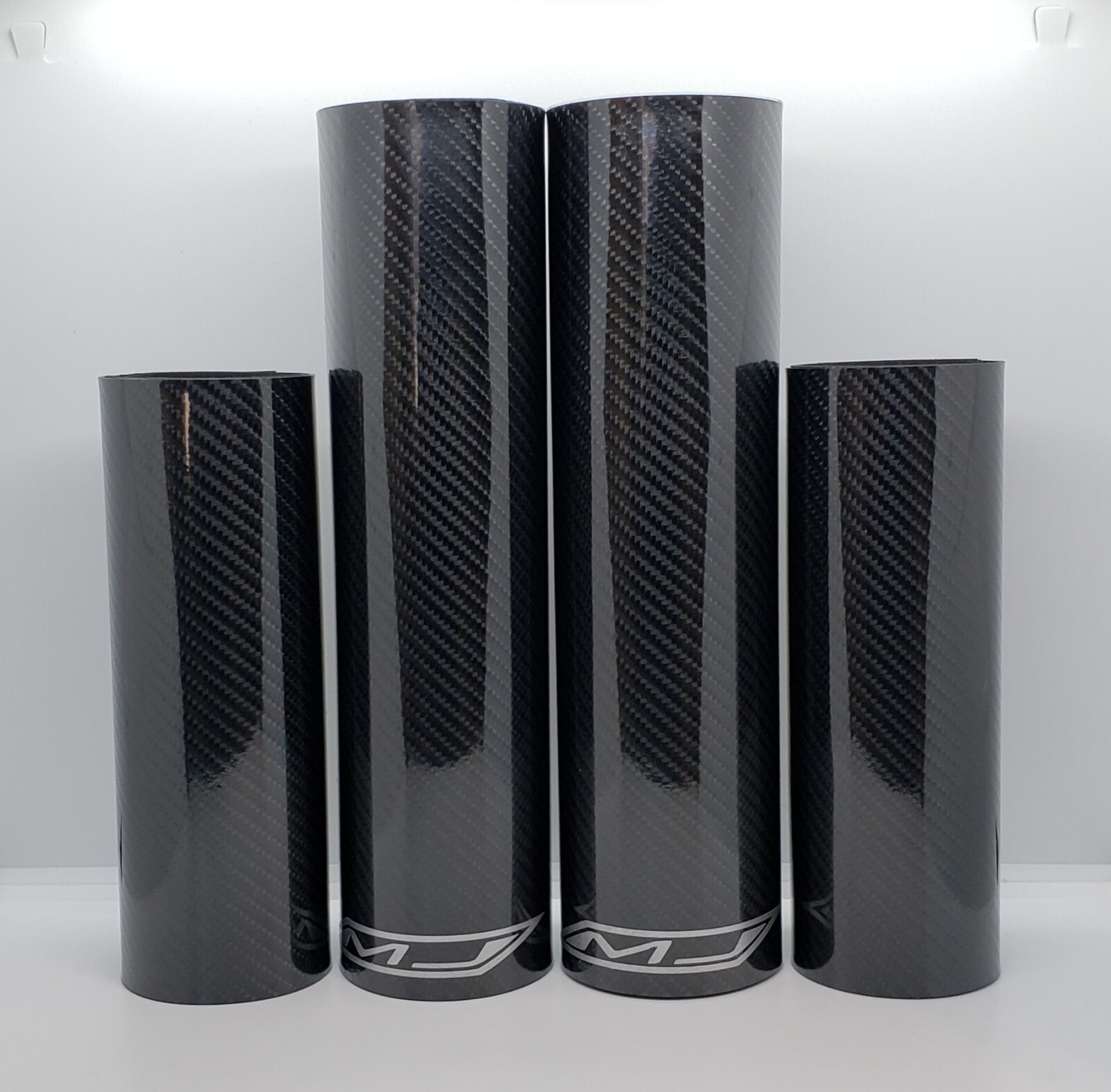 Fork Skins Graphics Glossy Carbon Fiber Decals Yamaha YZ WR 125 250 250F 450F