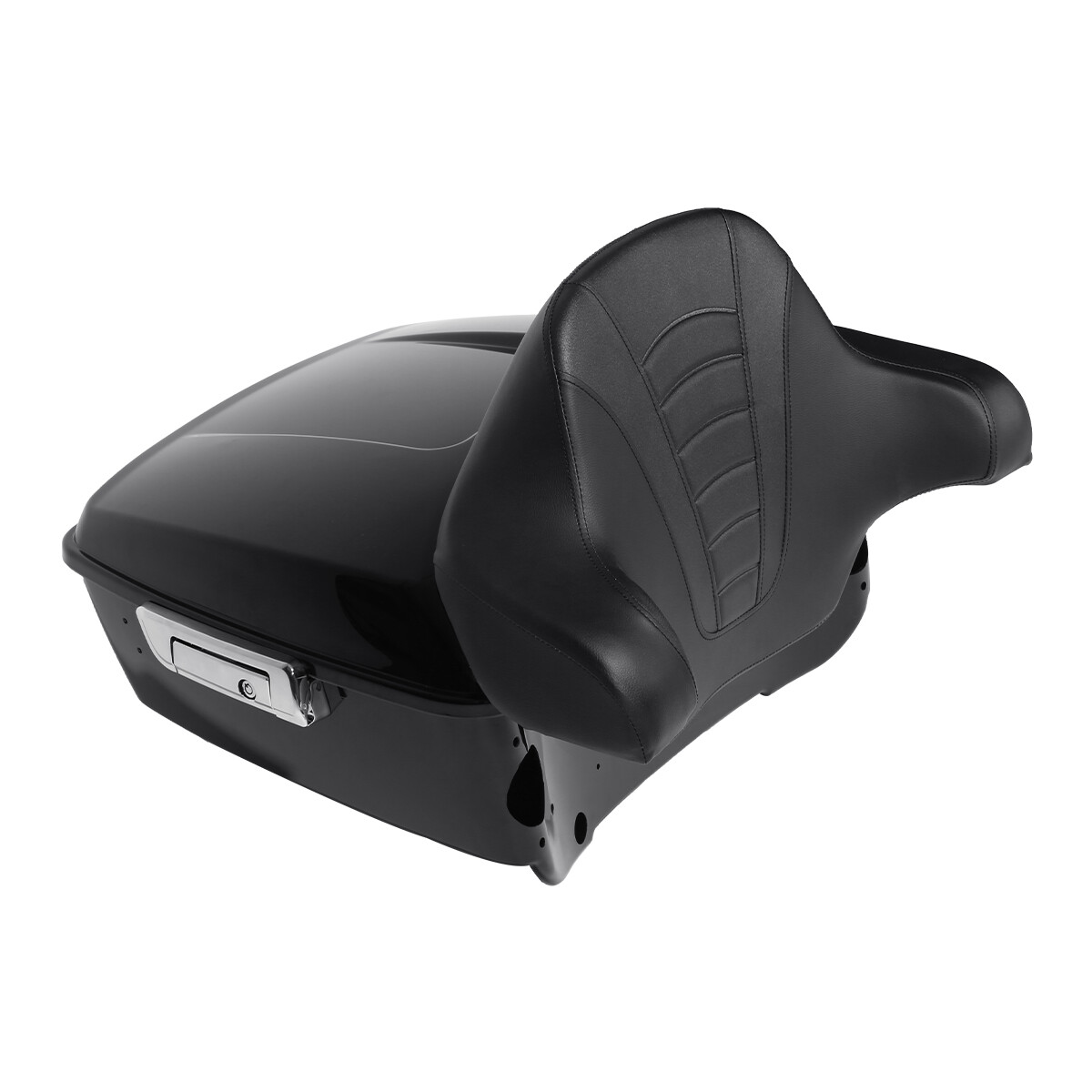 Vivid Black King Trunk Backrest Pad Fit For Harley Touring Electra Glide 2014-up
