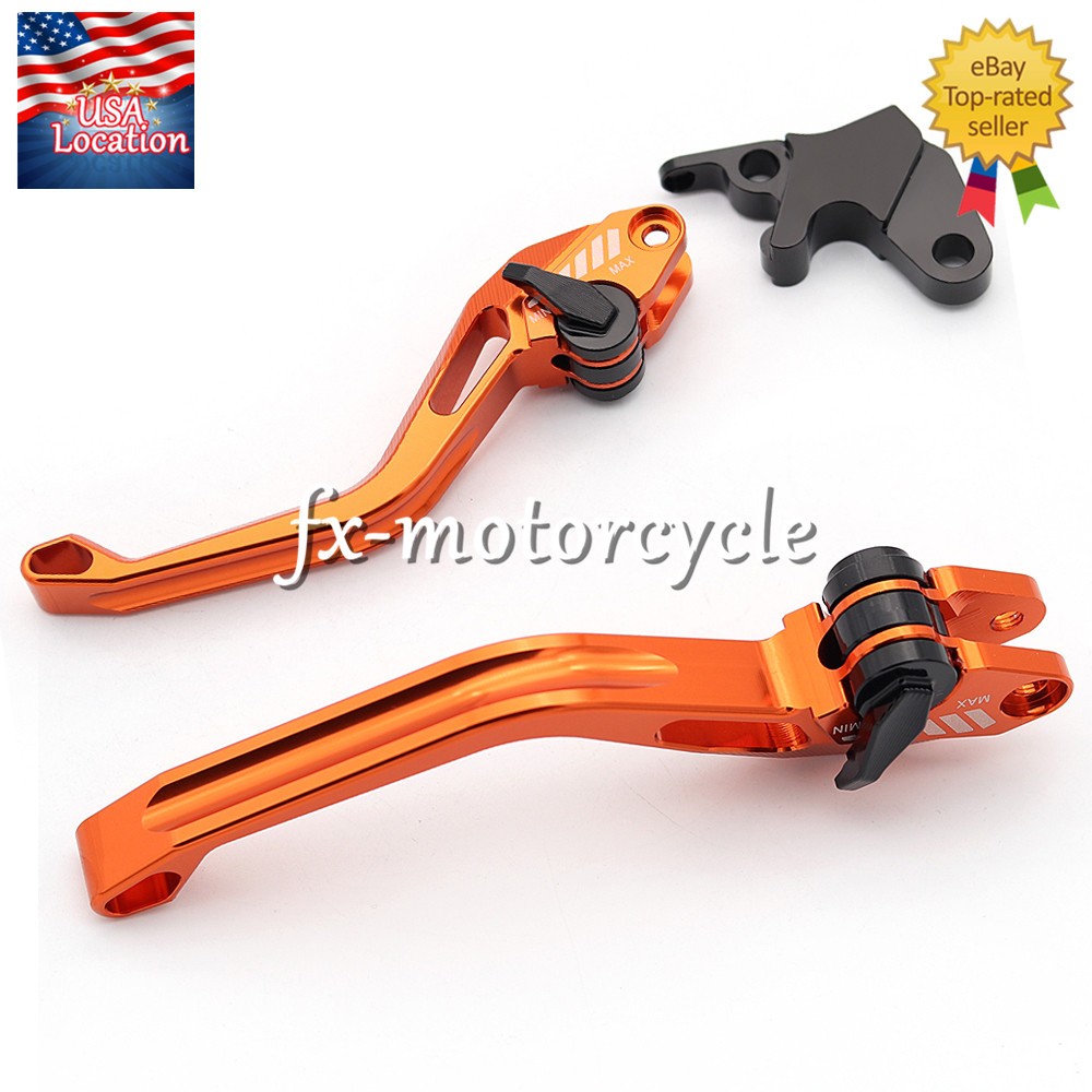 For KTM 690 Duke/SMC/SMCR 2014-2021 3D Rhombus CNC Brake Clutch Levers Short Set