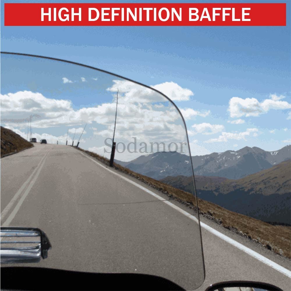 Motorcycle Windshield Windscreen w/ Air Vent For Honda Gold Wing GL1800A 2001-05