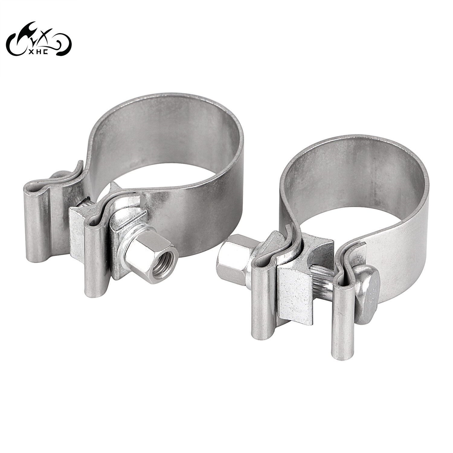 2x 1.75″ Exhaust Clamp on Headers For Harley Touring Road King Glide Ultra FLTRU