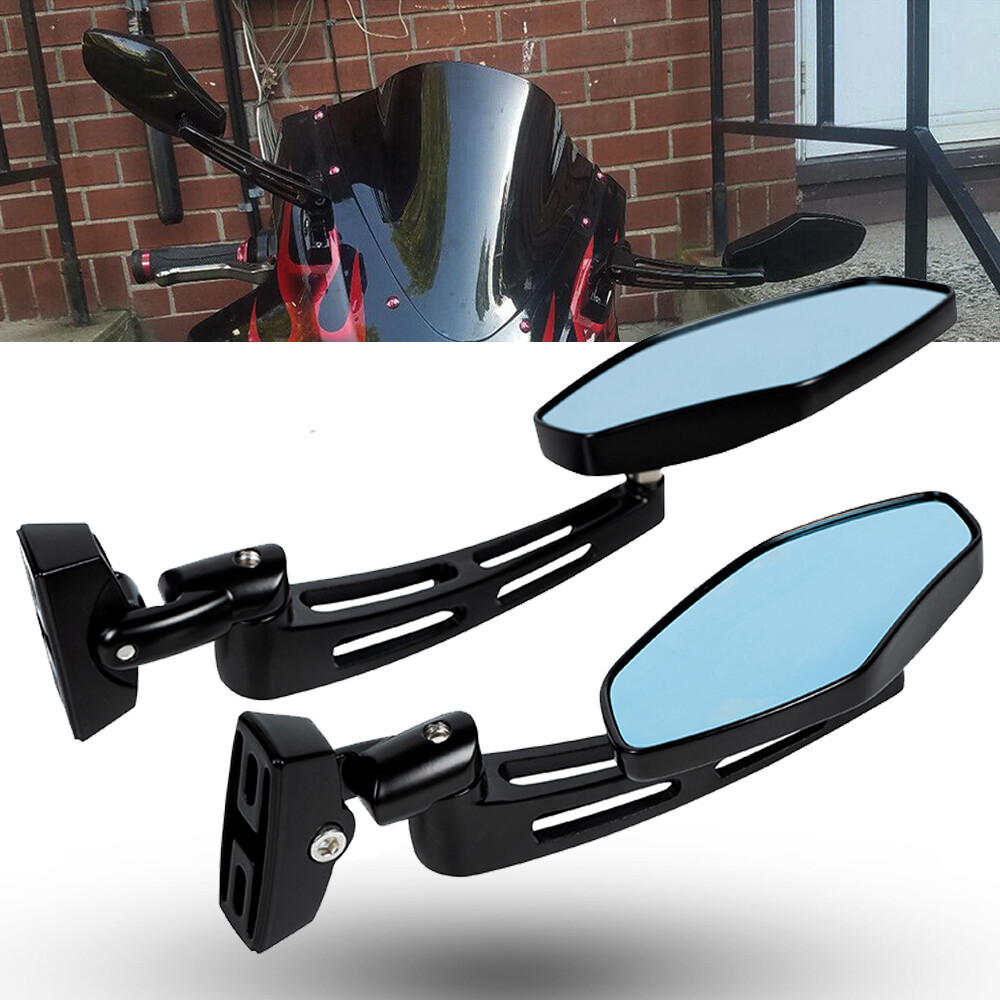 Pair Adjustment Sport Bike Side Rearview Mirror for Kawasaki Suzuki Honda Yamaha