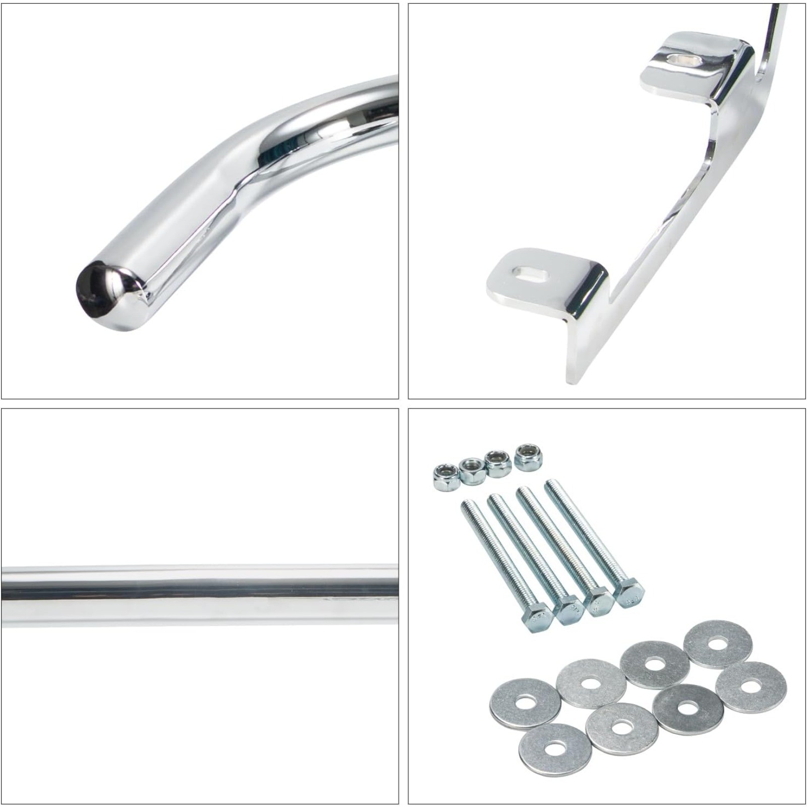 Rear Crash Bar Bumper Chrome for Harley Tri Glide Ultra 2009-2024