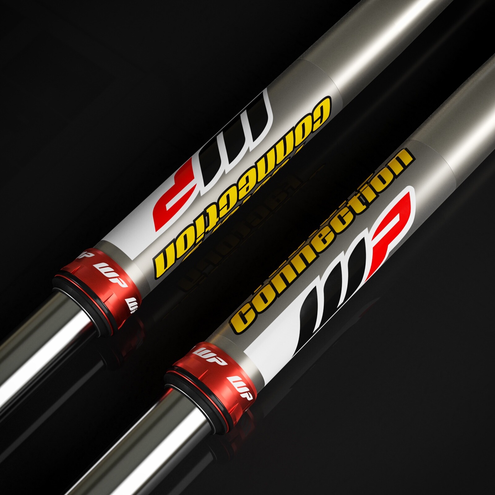 Factory Connection WP Fork Stickers Suspension Decals Set (9×6.5)