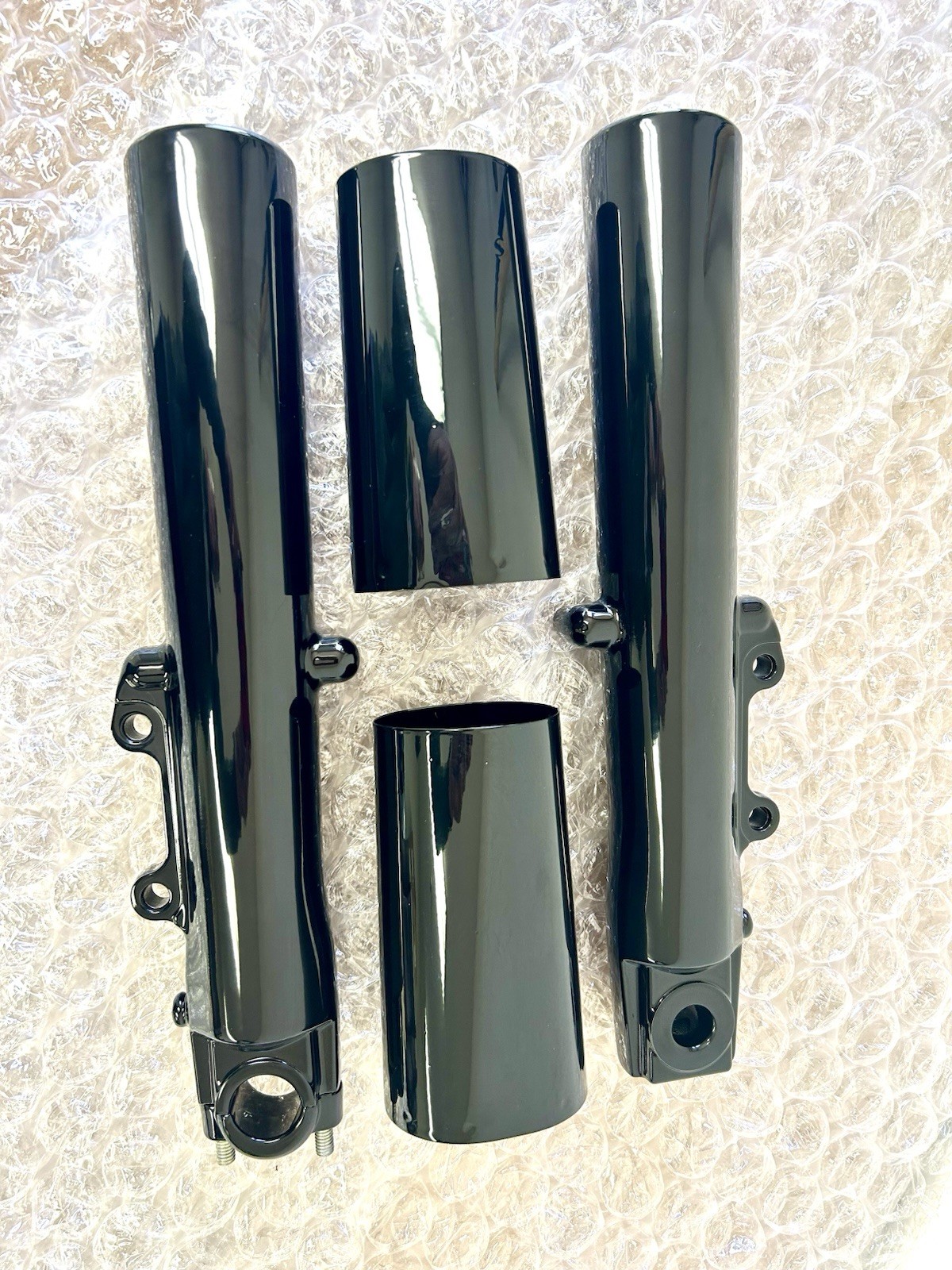 Harley TOURING Road King 2000-13 CUSTOM Black Gloss Fork Legs SLIDER Oem COVERS