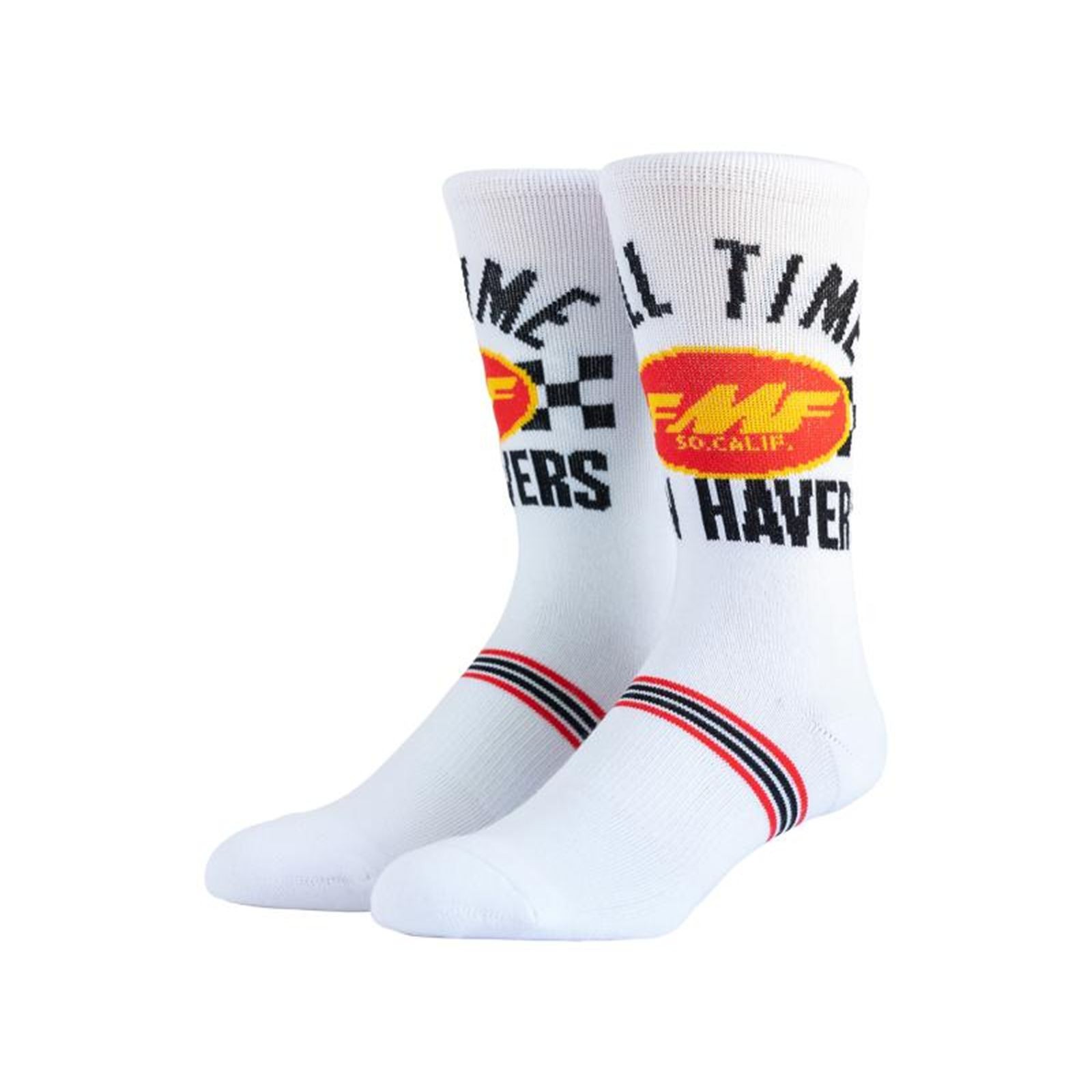 FMF Racing Full Time Sock White One Size FA25194901WHTOS