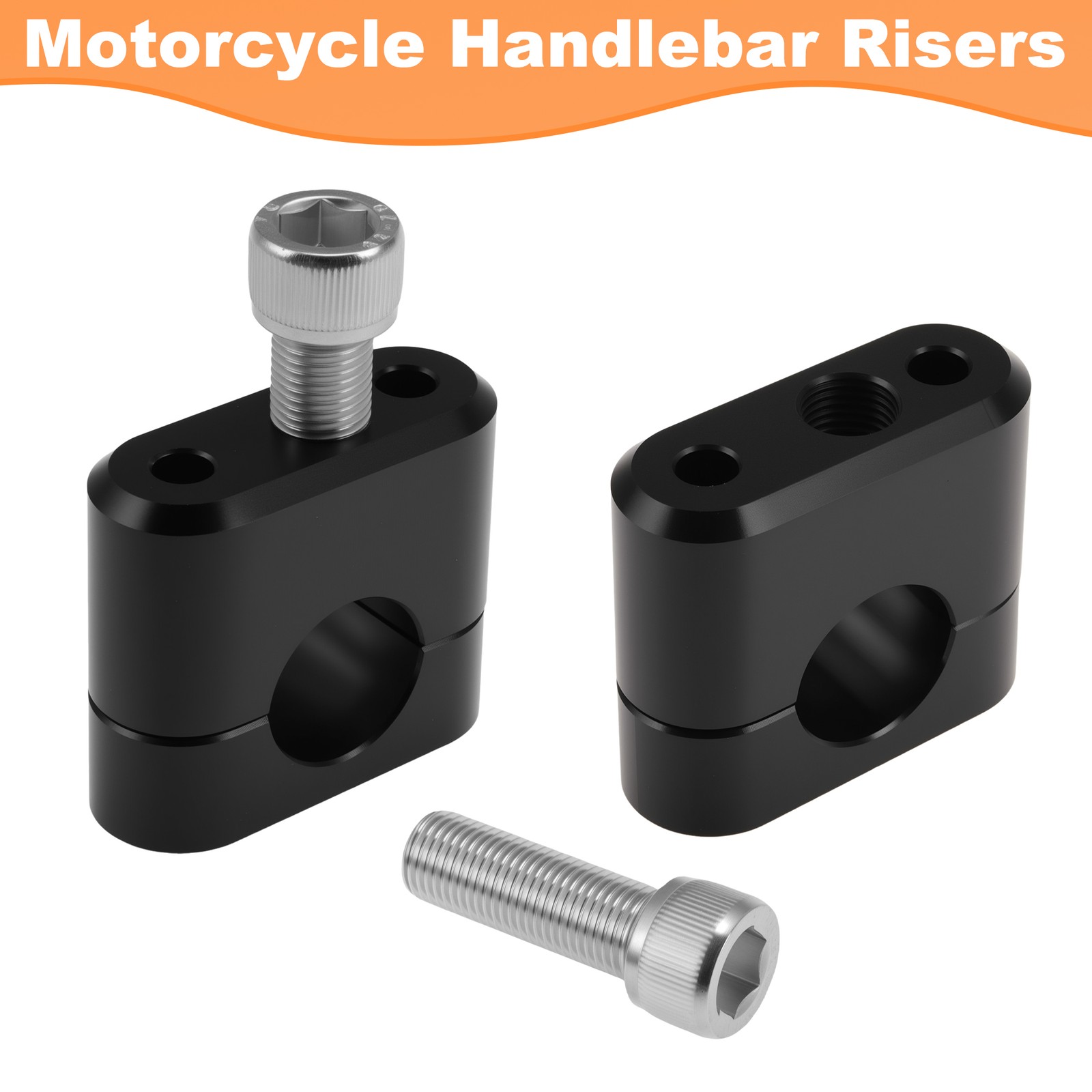 Dirt Bike Handlebar Riser for 22 mm/0.87 inch Handle Bar Black Universal