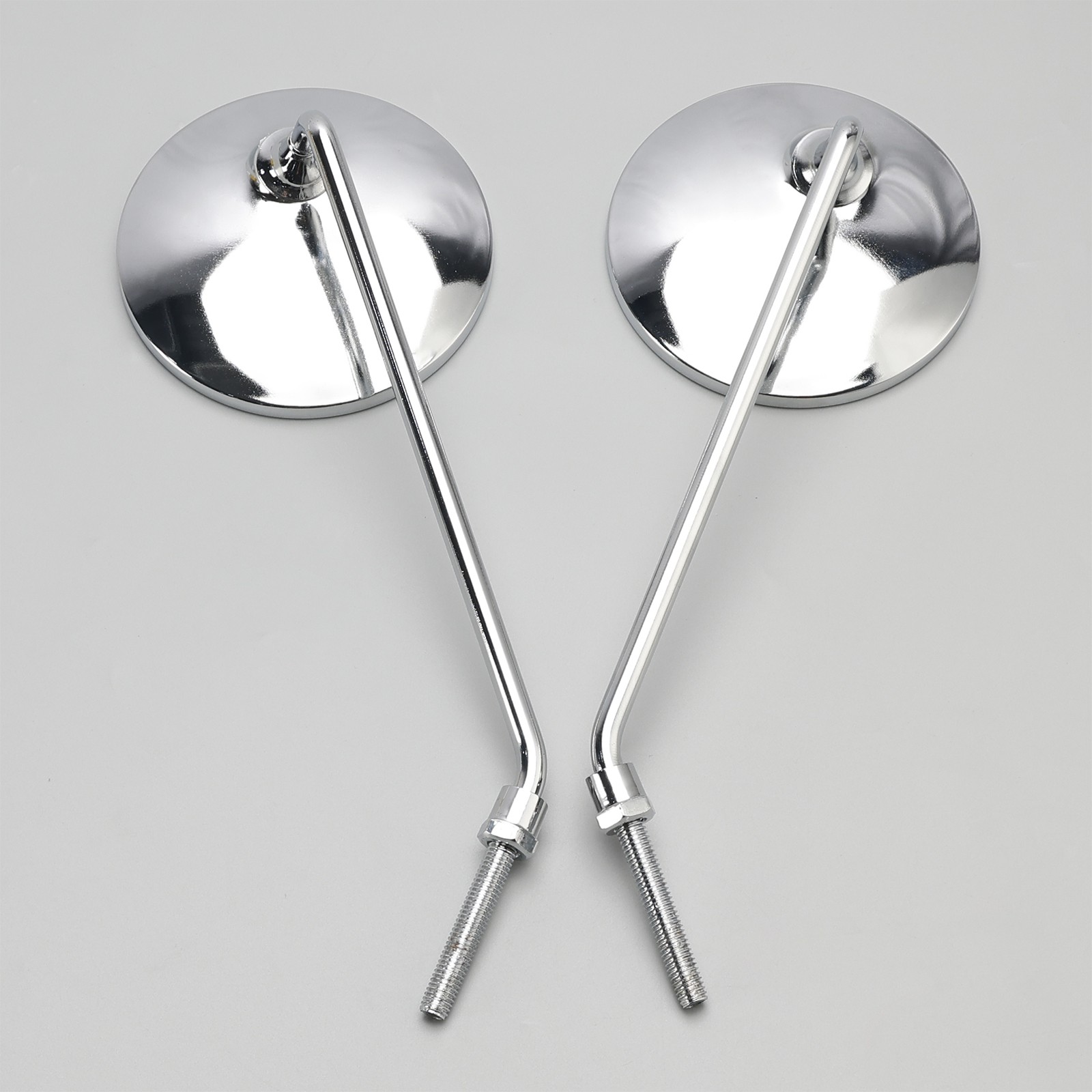 🏍️REAR VIEW MIRRORS CHROME MIRROR ROUND 8MM Fits HONDA PASSPORT C50 C70 C90