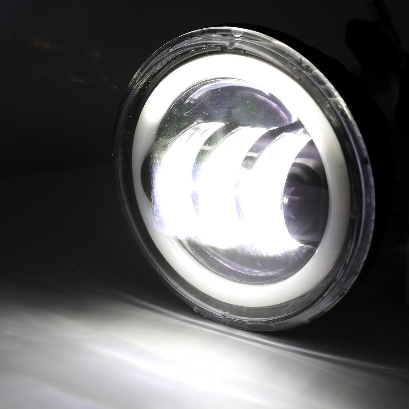 7″ LED Headlights & Fog Passing Light Bar For Kawasaki Vulcan VN 1500 1600 1700