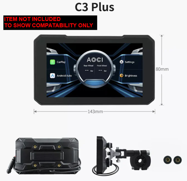 Aoocci C3+ Quad Lock Compatible Adaptor Mount (Fixings Included & High Strength)
