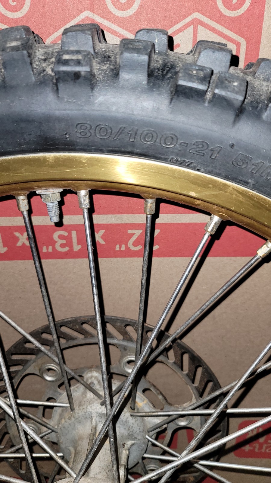 89-07 Kawasaki KX250 Excel Takasago Gold Wheelset 89-05 KX125, 89-0, KX500