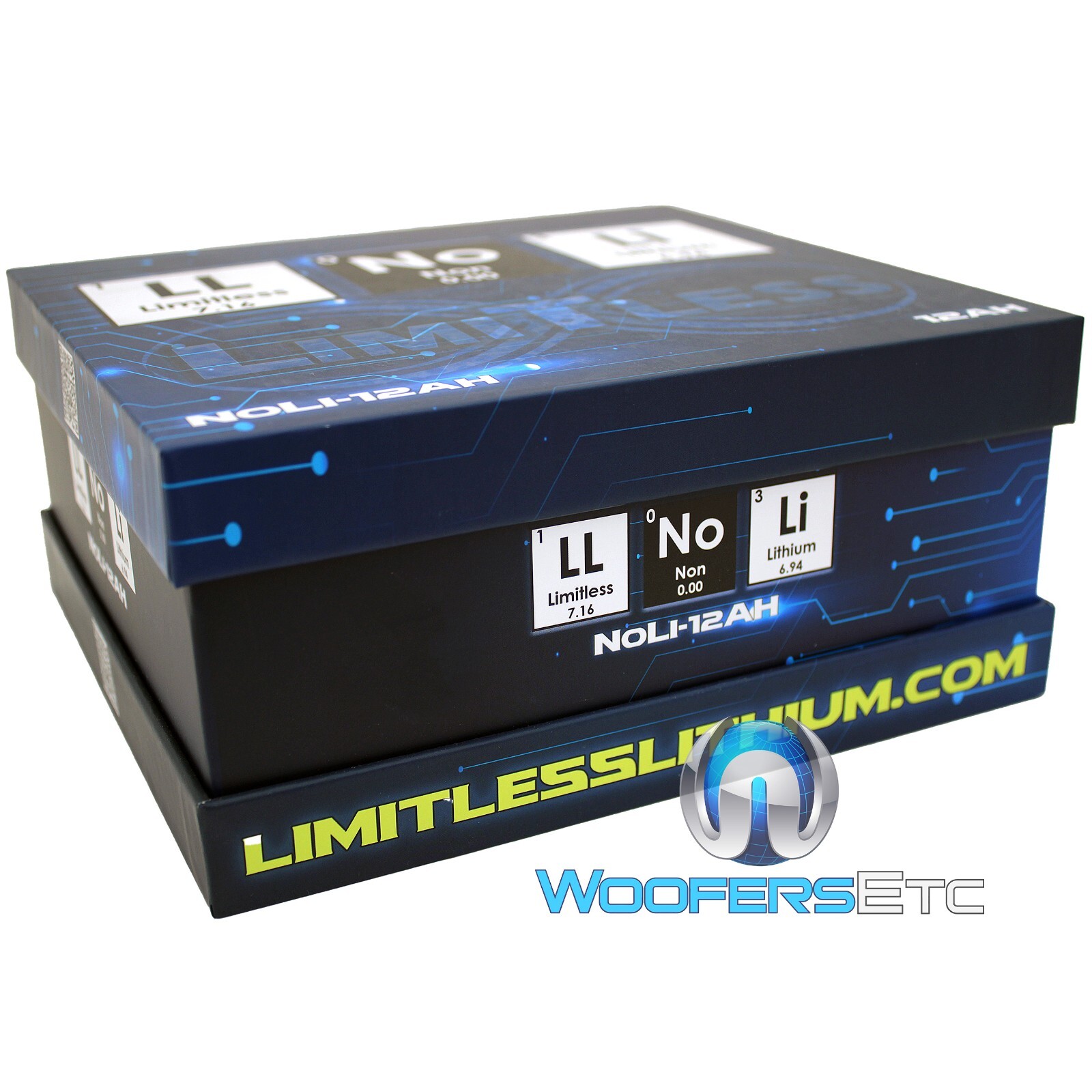 LIMITLESS LITHIUM NOLI-12AH SODIUM 7″ CASE 300A 4000W SUPER BATTERY