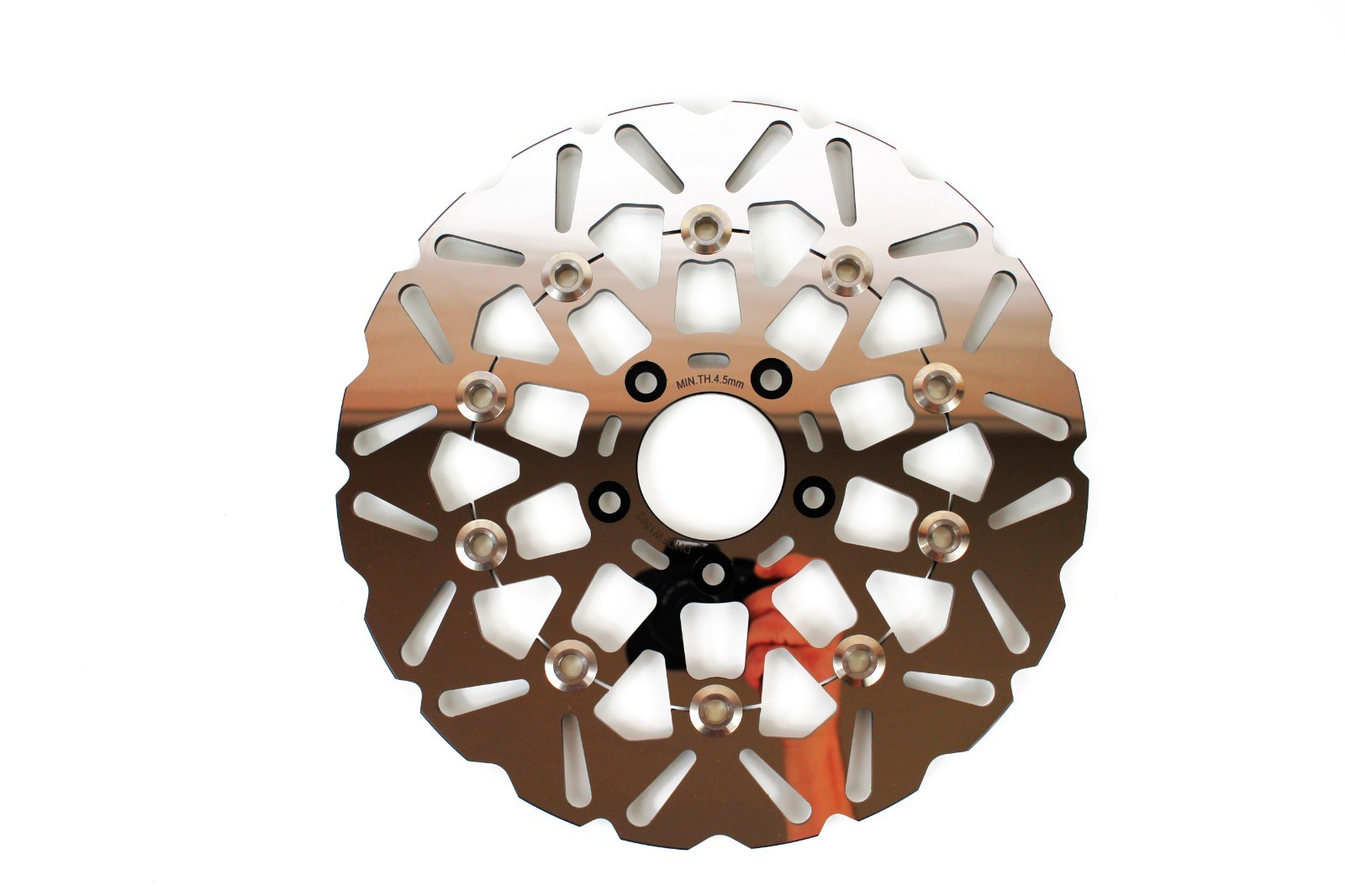 Front Brake Floating Rotors For Harley Road King Electra Glide 2000-2007 Polish