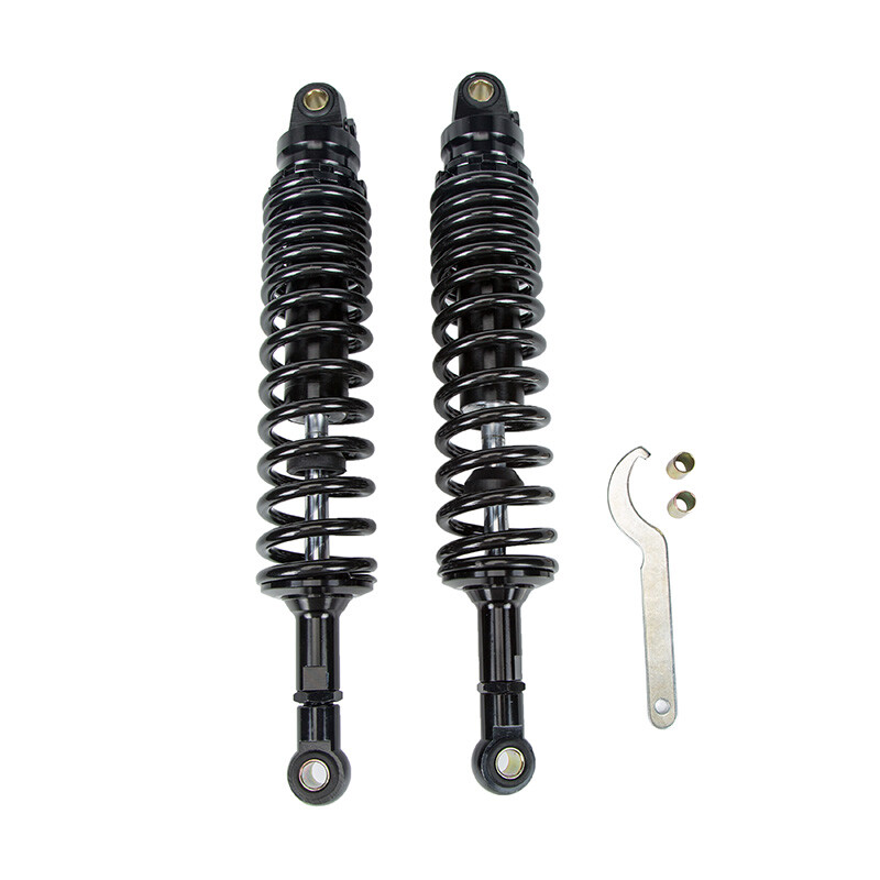 1 Pair 380mm/14.96″ Motorcycle Shock Absorber Adjustable For Kawasaki Universal