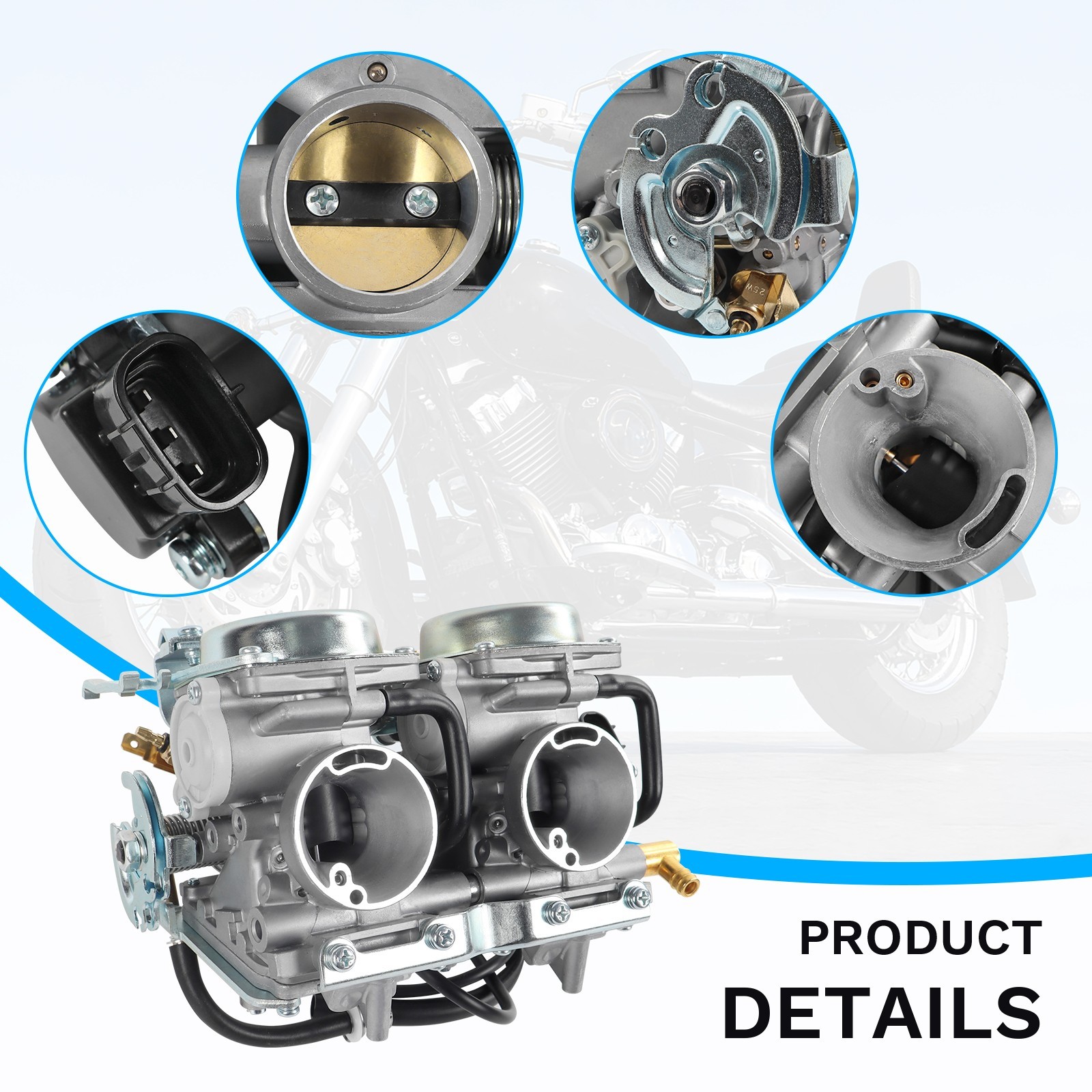 5BN-14900-01-00 For Yamaha V-Star 650 Classic Custom Silverado XVS650 Carburetor
