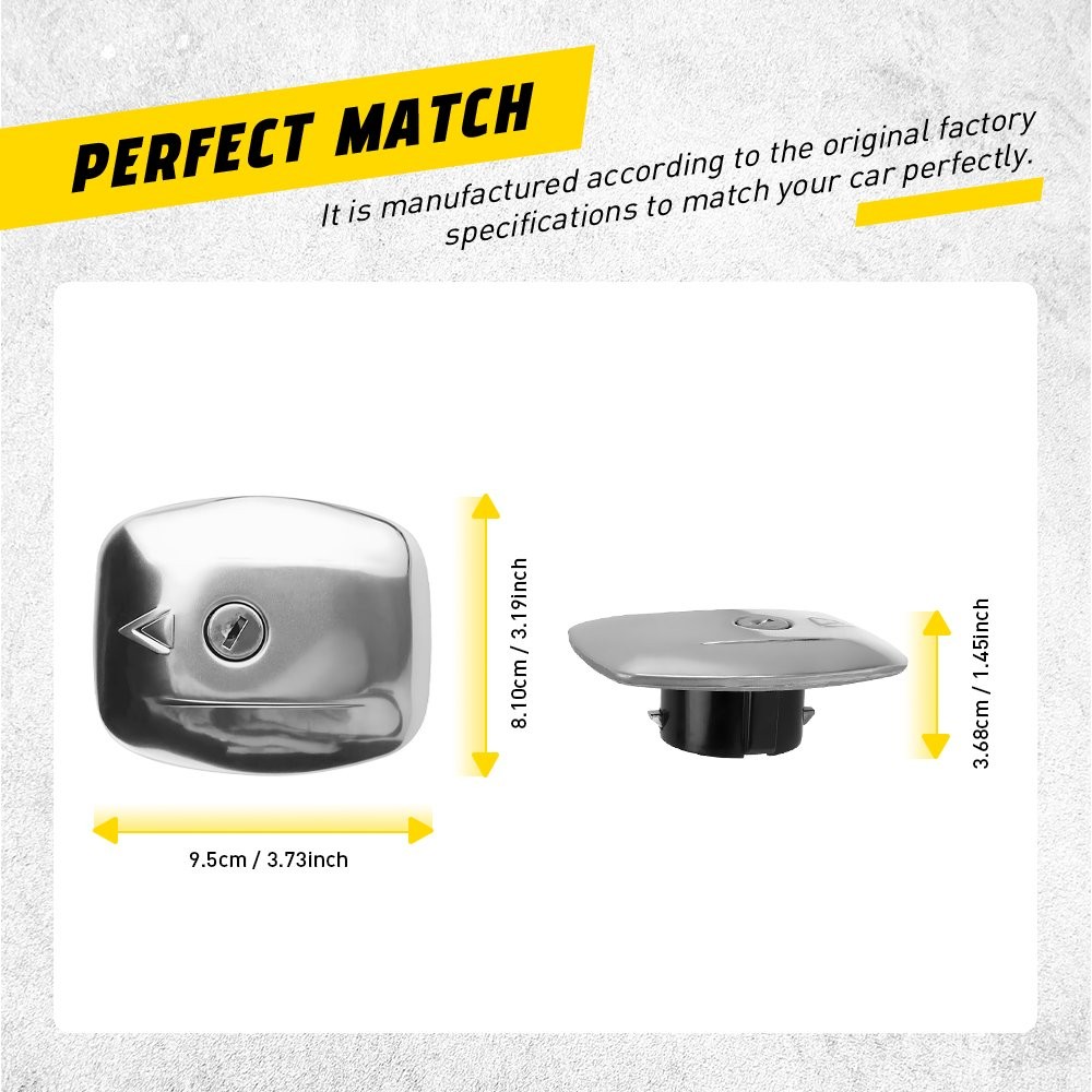 1-10x Fit Suzuki GS750E GS1000G 1980-1981 Fuel Gas Tank Cap Cover Locking Silver