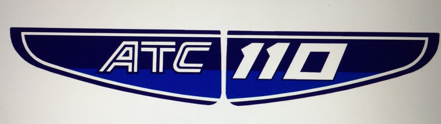 1982 ATC110 REAR FENDER 2 EMBLEM SET EM188 (D7022)