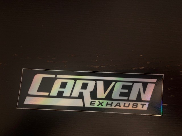 DECAL FOR CARVEN Exhaust Systems Sticker 5.5″X1.5″ Glossy