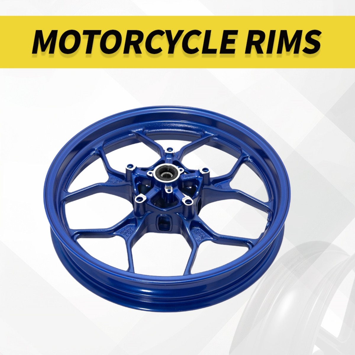 Tubeless 17″x2.75″ Gloss Blue Front Wheel Rim for Yamaha R3 15-24 R25 MT03 20-24