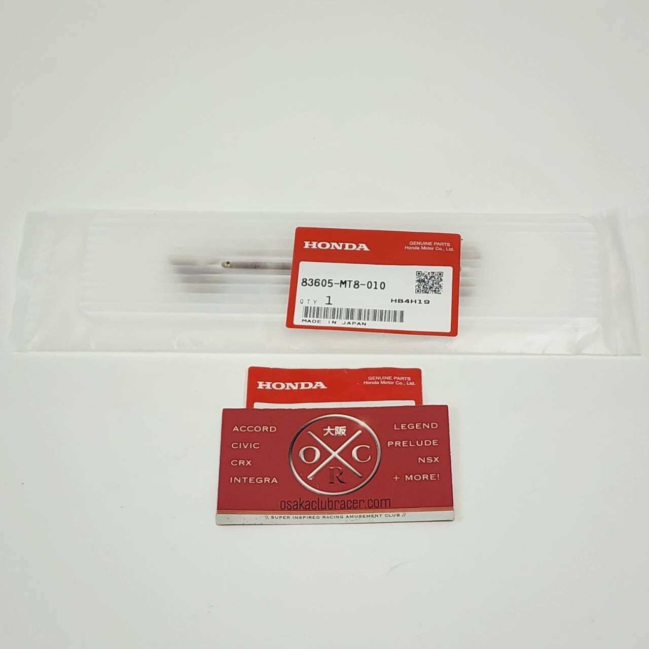 Genuine OEM 1988-2000 Honda Goldwing Side Emblem Badge 83605-MT8-010 NEW OE Gold