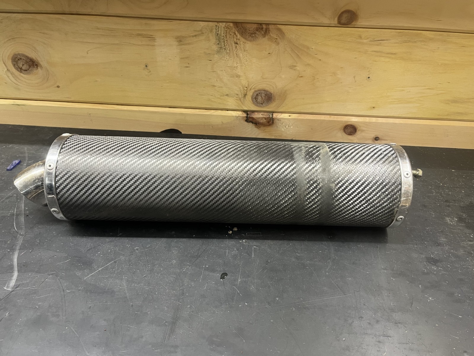 2001 KAWASAKI ZR7S ZR7-S ZR750H EXHAUST MUFFLER PIPE HEADER SLIP ON CARBON FIBER