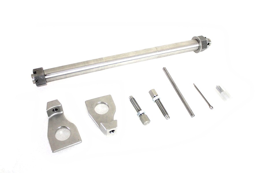25mm Rear Axle Adjuster Kit Stainless Steel for Harley-Davidson