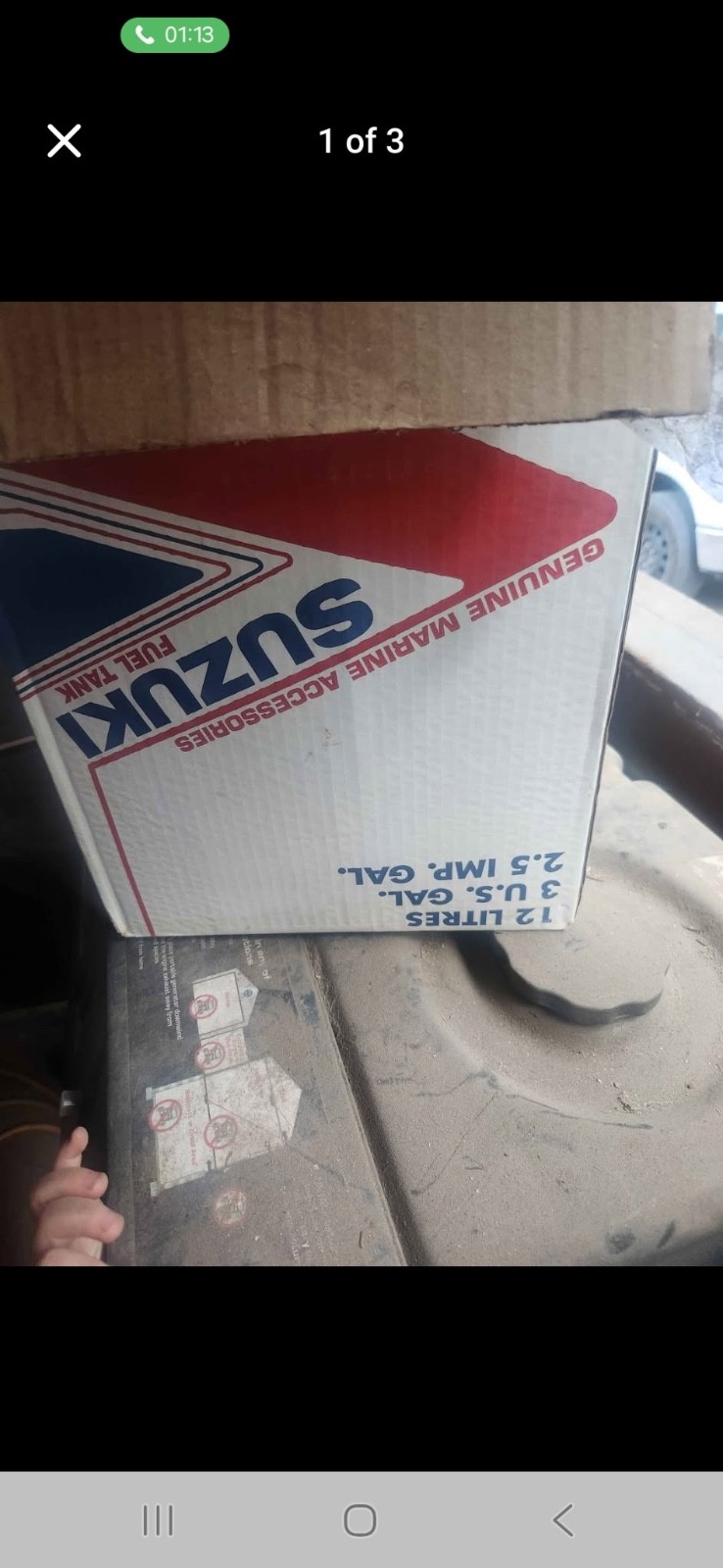 Fuel tank. Suzuki. 3 gallon. Just the tank. No hoses
