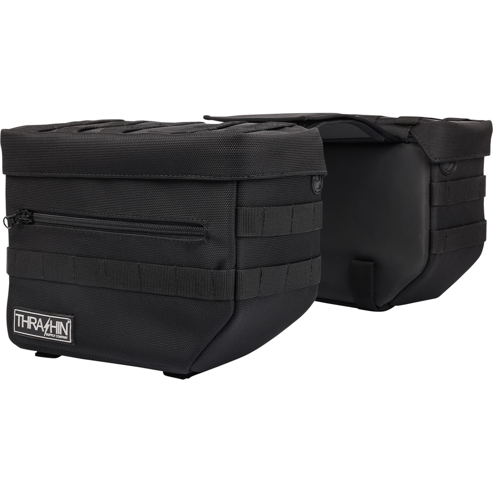 Thrashin Supply Company Essential Saddlebags – Black TSB-0006