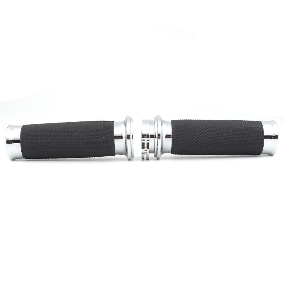 1 Inch/25mm Motorcycle Handlebar Grips Cable Throttle Hand Grips for Harley FXDF