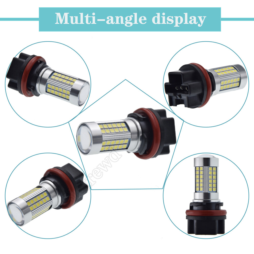 2Pcs HS5 LED Headlight Globe Front Driving Bulb Lamp For Honda 3030 66SMD 10-30V