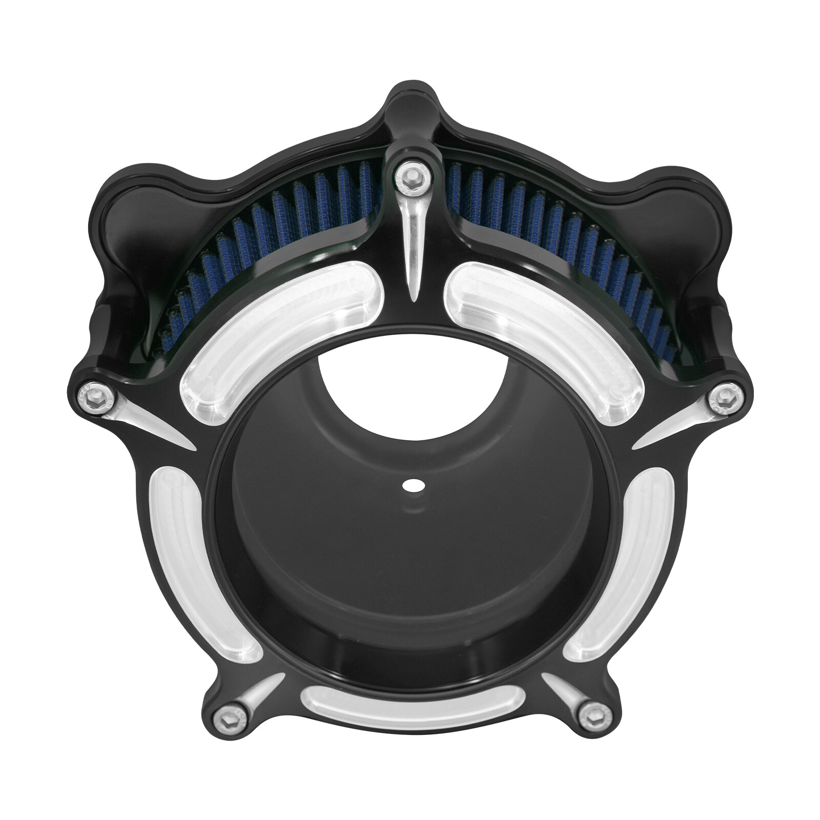 Transparent Air Filter Blue Intake For Harley 08-2016 Touring Road Electra Glide