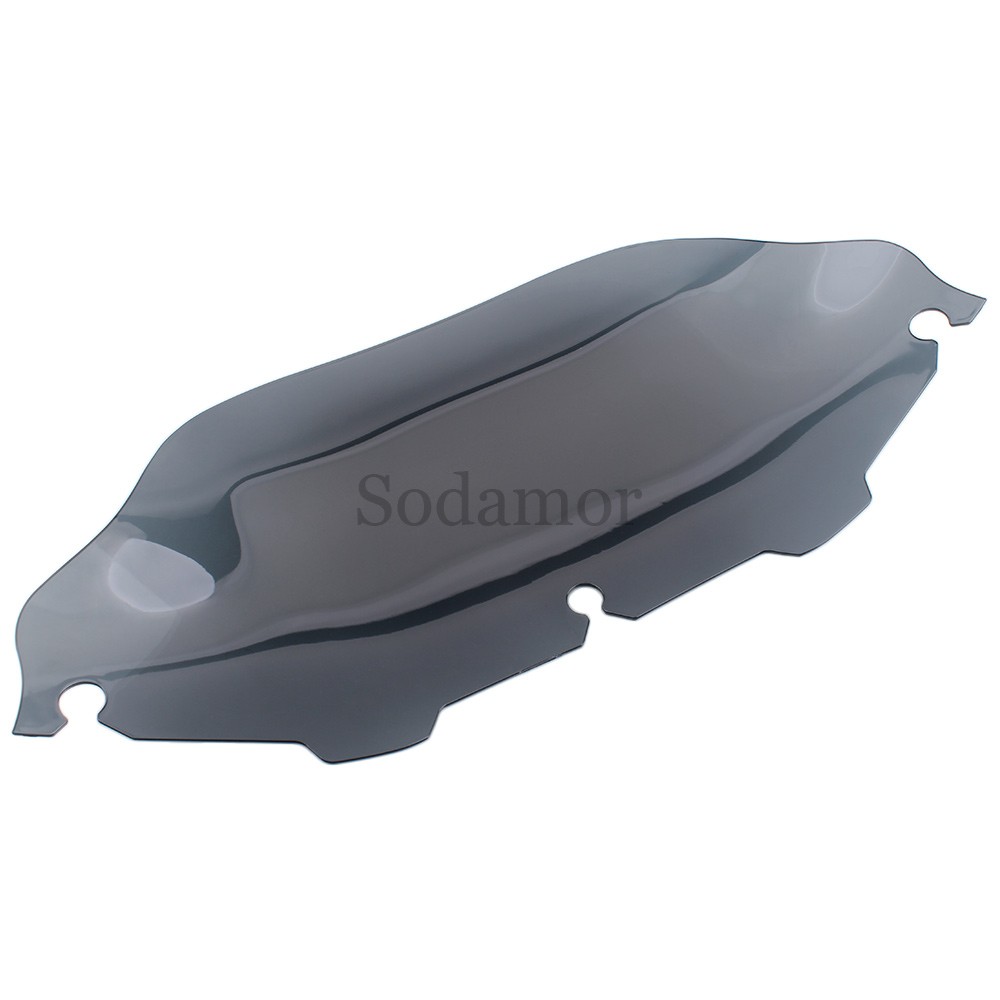 For Harley Touring Electra Glide 1996-2013 8″ Smoke Wave Windshield Windscreen
