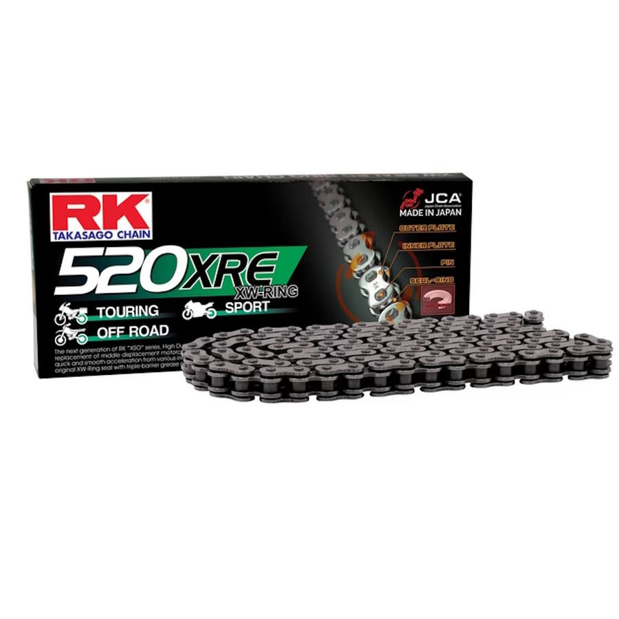 RK Chain x-Ring 520 XRE NATURAL Chain XRE 112 links NATURAL color