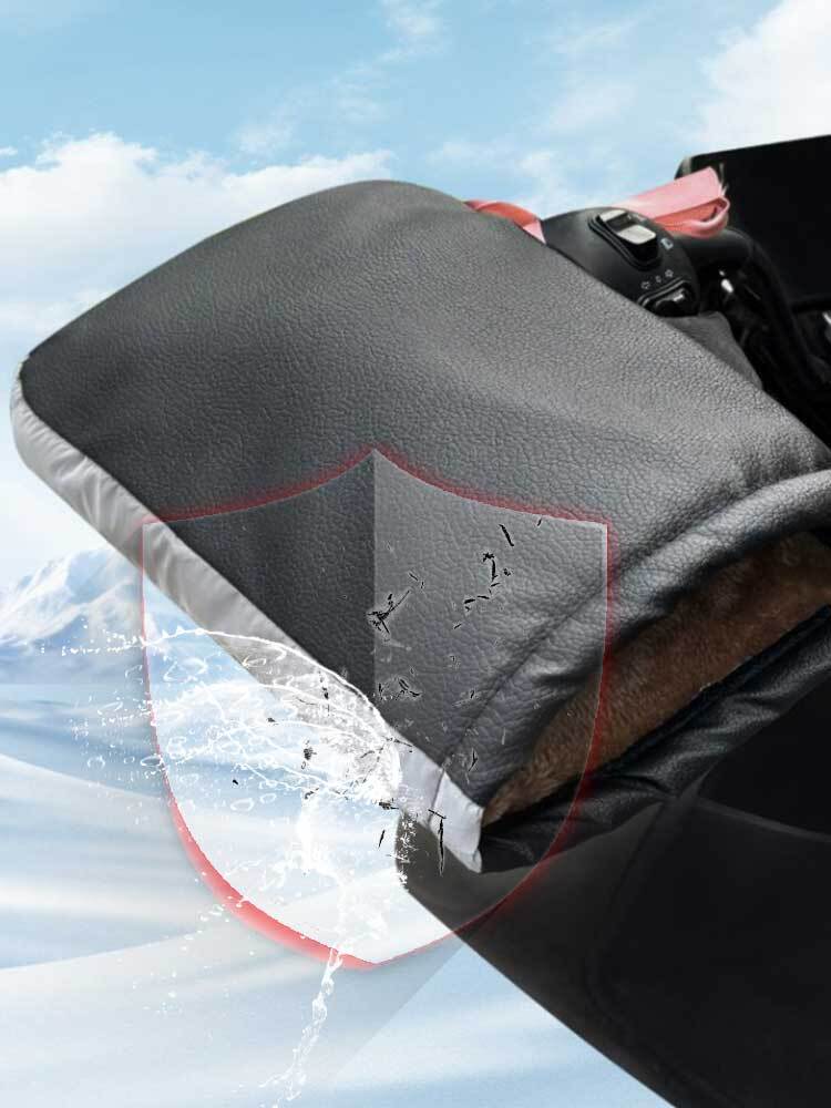 2x Motorcycle Accessories Handlebar Grip Hand Warmer Gloves Muff Mitt waterproof