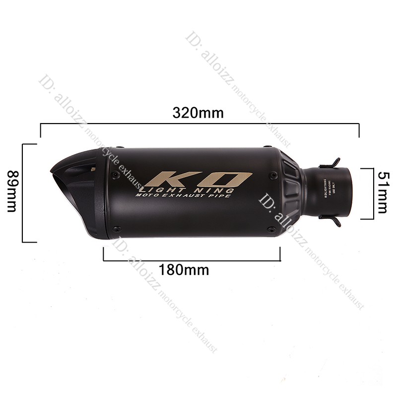 For CF-Moto Papio ST125 2017-2025 Exhaust System Header Link Pipe 51mm Muffler
