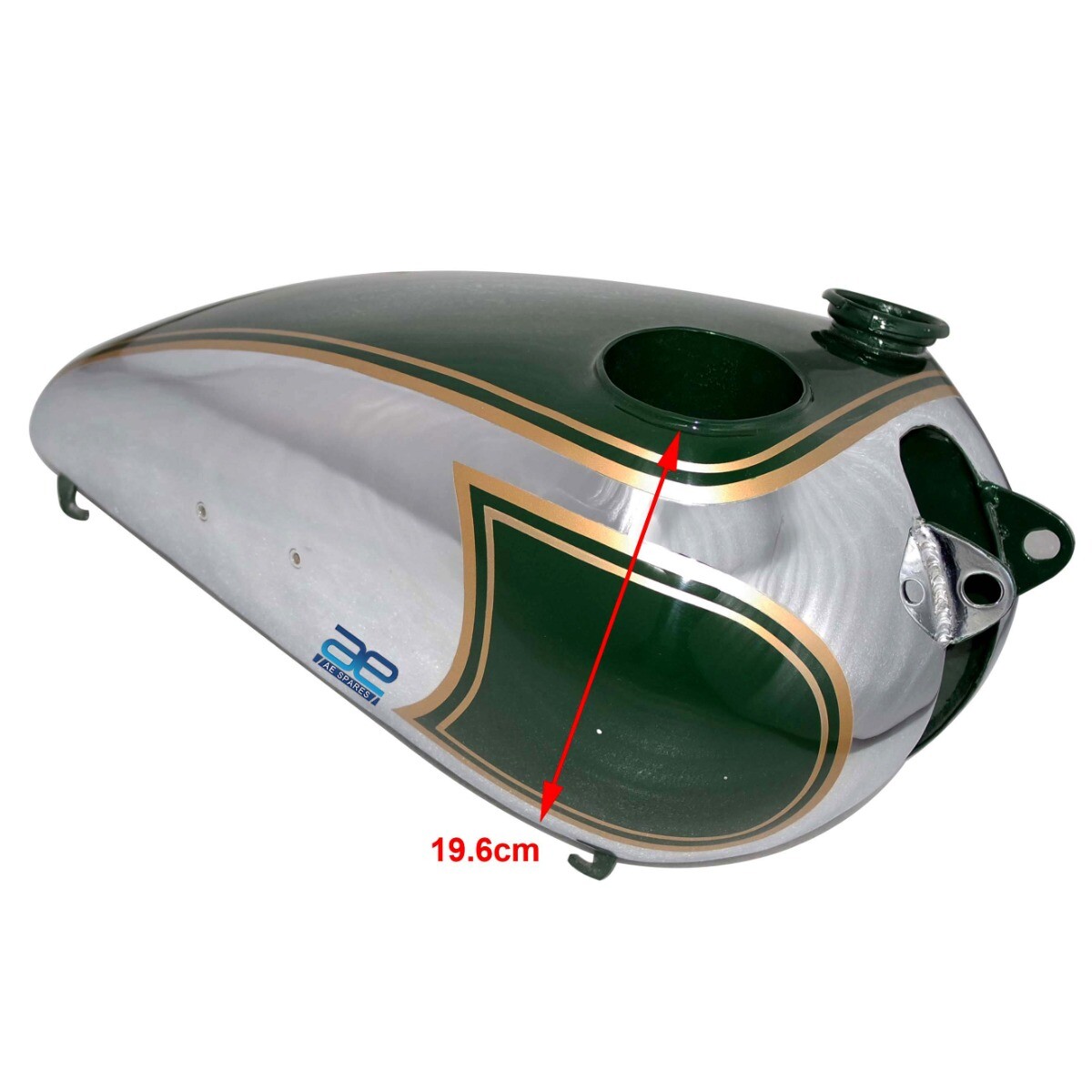 BSA C10 C11 250cc Green Paint & Chromed Petrol Fuel Gas Tank+Speedometer+Cap ECs