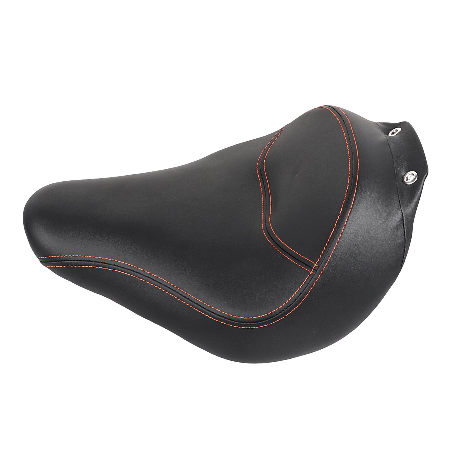 Motor Synthetic Leather Driver Solo Seat For Harley Fat Boy FLSTF 2007-17 2009