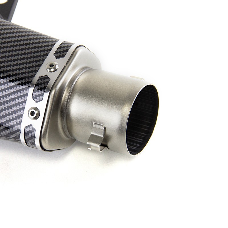 For Kawasaki Ninja 650R EX650 2006-2011 Exhaust Link Pipe Slip on Black Muffler