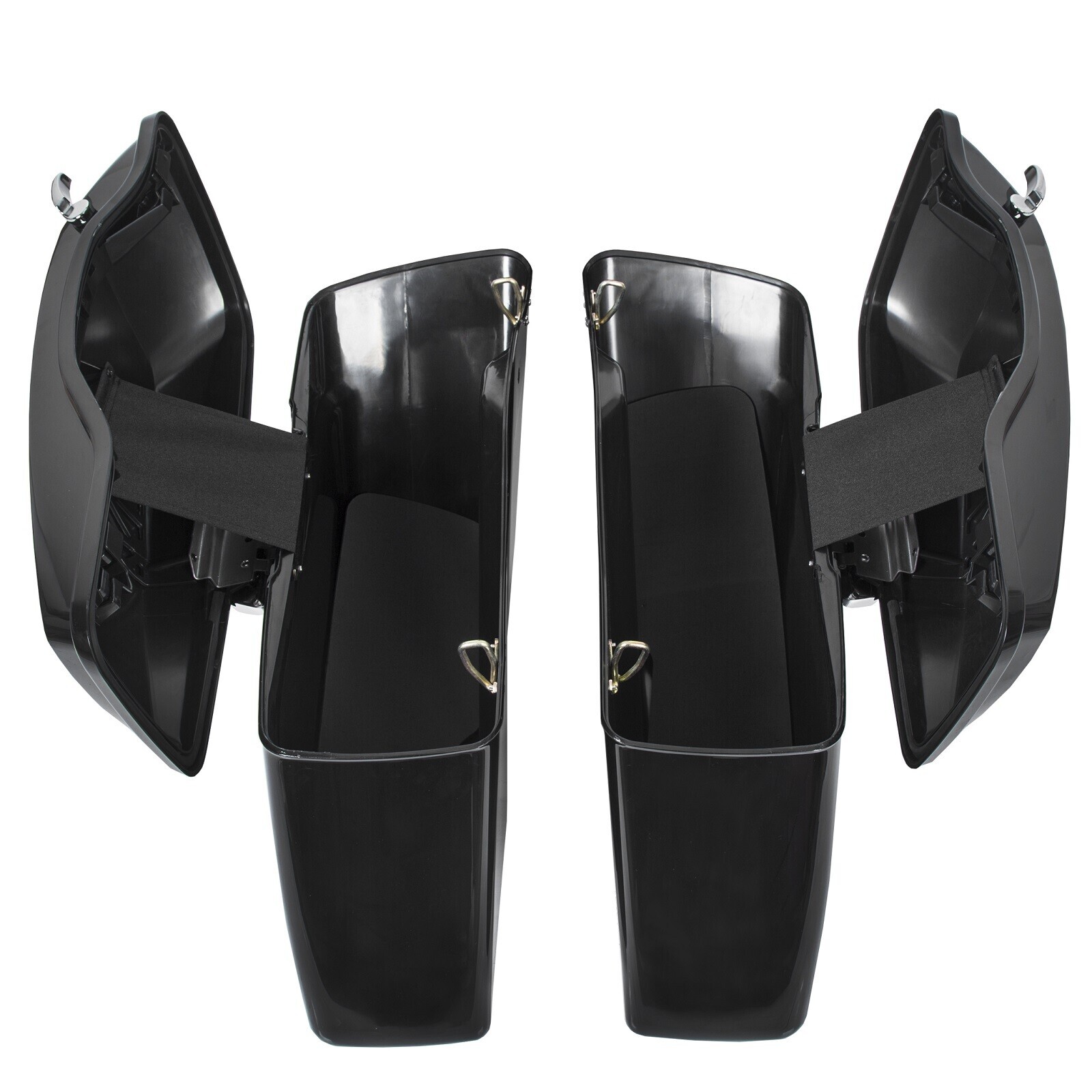 Hard Saddlebags W/Conversion Brackets For Harley Softail Heritage 1984-2017