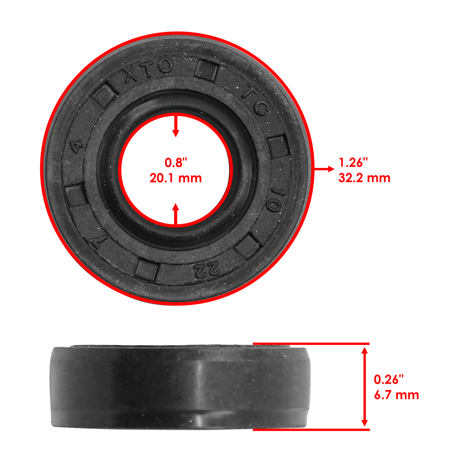 Caltric Water Pump Mechanical Seal Rebuild Kit for Kawasaki KLR650 KL650 1987-22