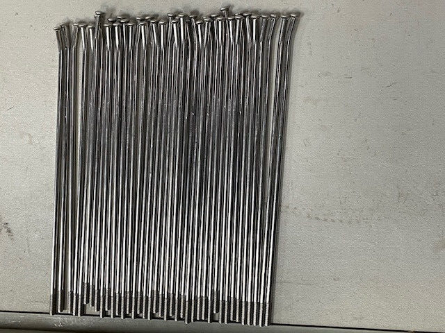 Motorcycle HD Spokes 304 Stainless 8 Gauge 8.60″ 12 Degree bend .150″ thick 40PC