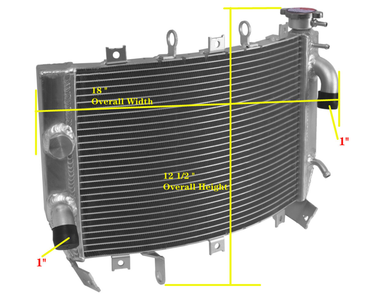 All Aluminum Radiator For 2003-2004 Kawasaki NINJA ZX-6R ZX636B OEM# 39061-0010