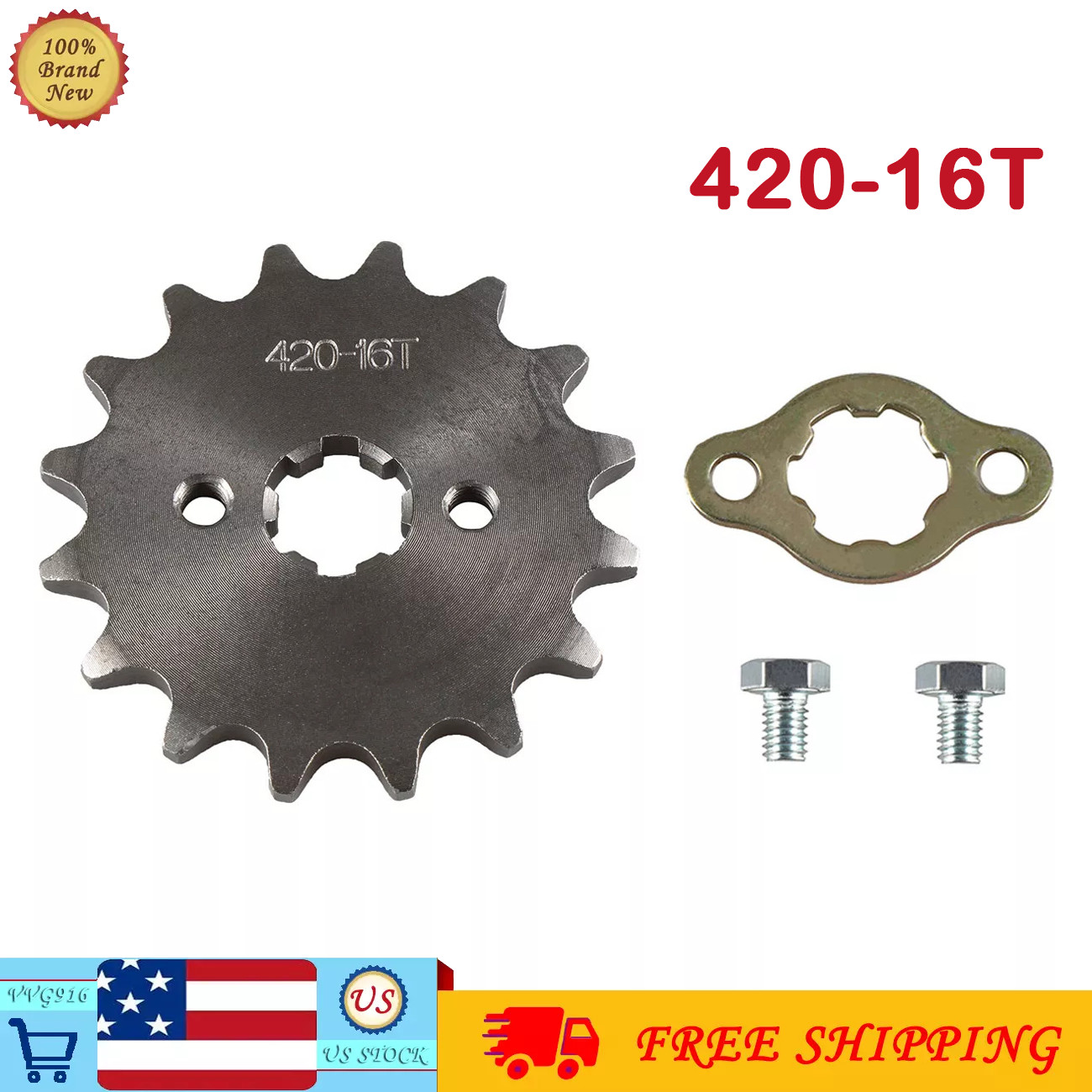 1* 420 16T Front Engine Sprocket For 125 140 150 160cc Lifan Loncin Dirt Bike