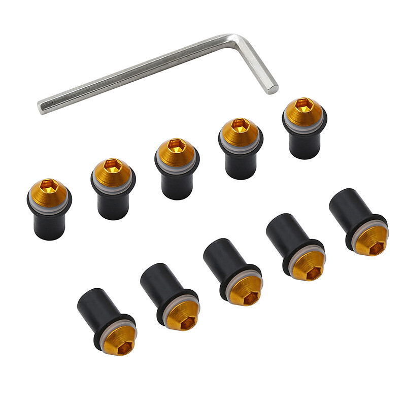 10PCS Windscreen Windshield Bolts Screws Nuts Kit Fit For Honda Suzuki Kawasaki