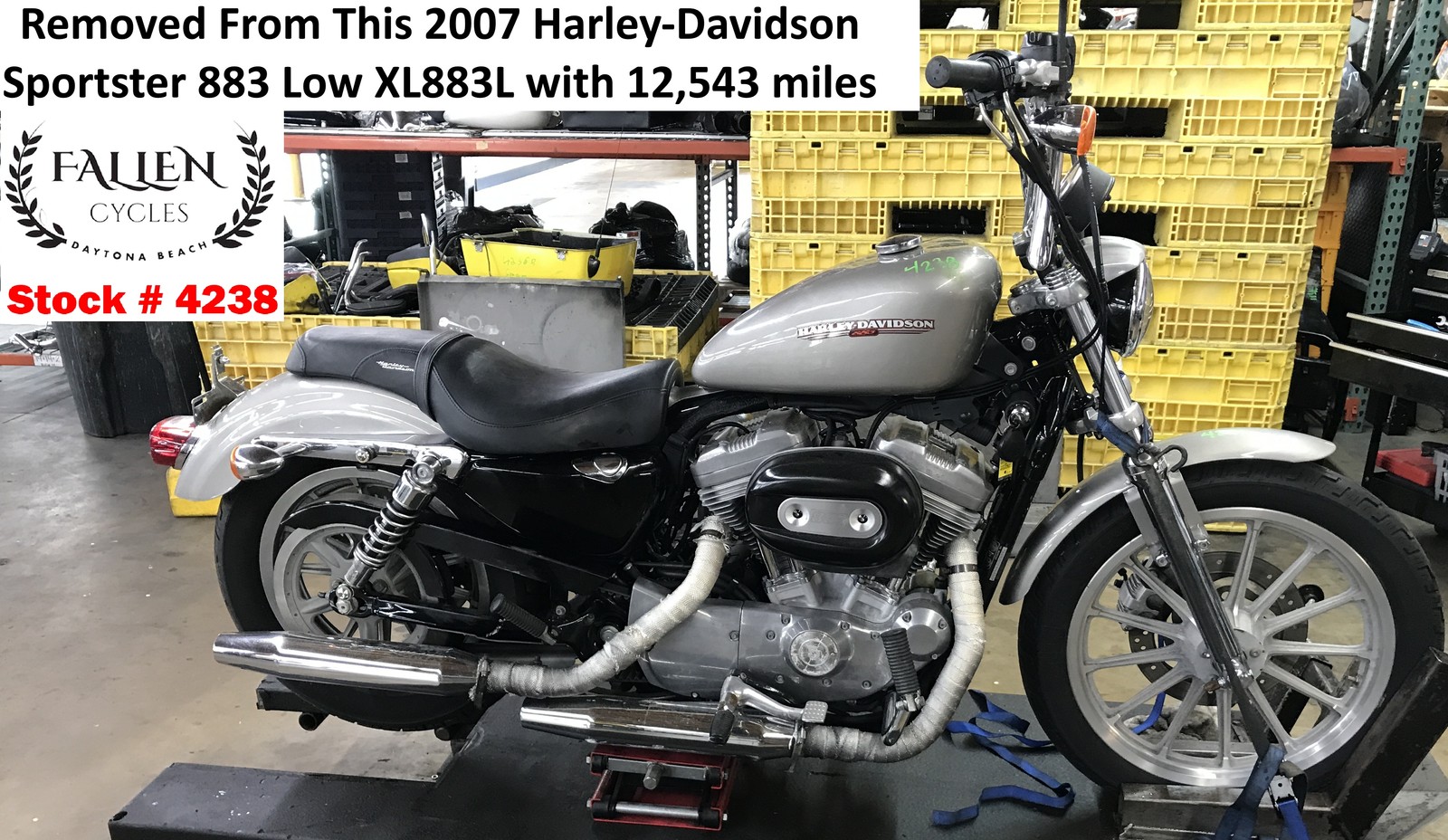 2007 Harley Sportster Oil Tank Cannister w/ Hose Line Kit + Cap #4238