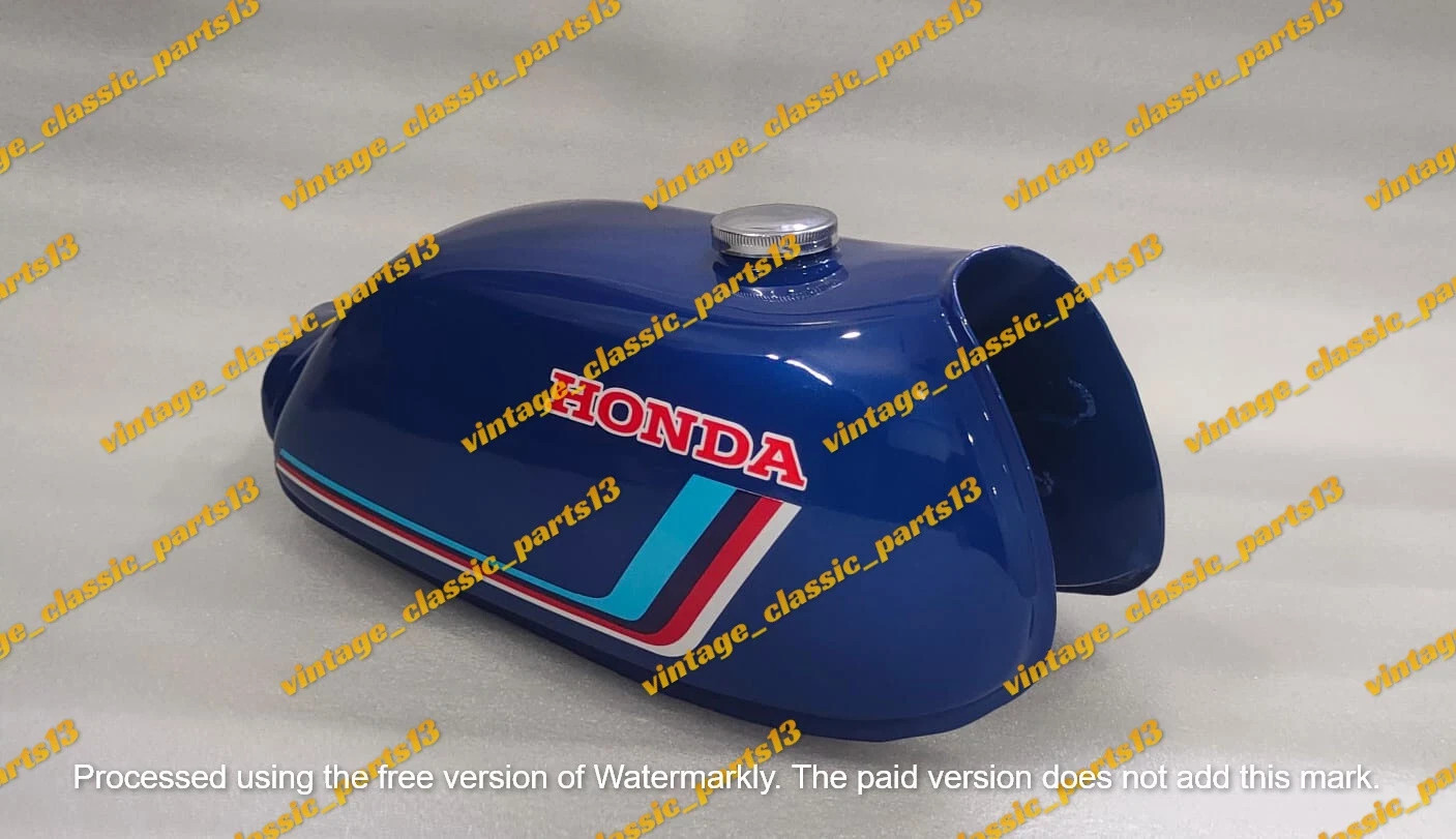 Honda ATC70 Blue Painted Steel Fuel Petrol Gas Tank +Cap 1978-1985 Model