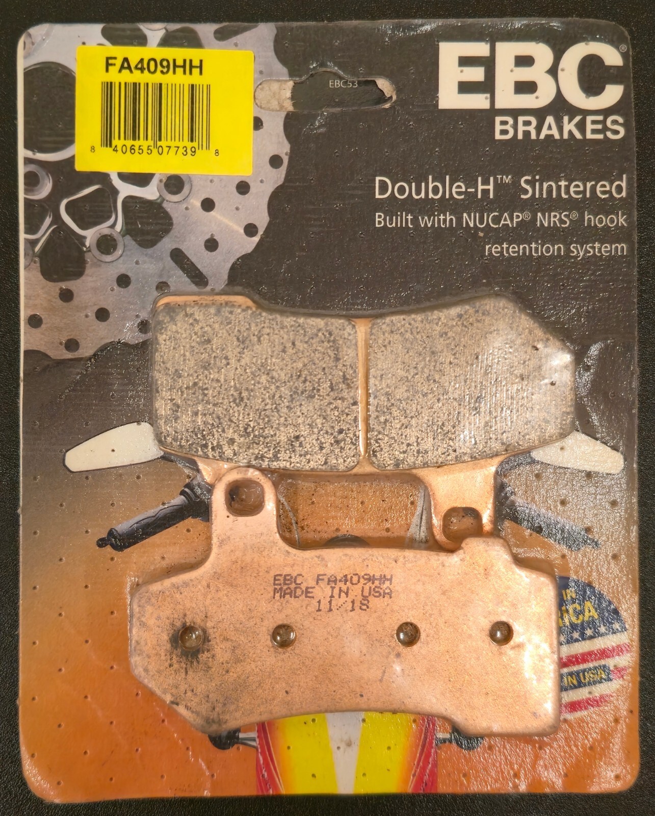 EBC Sintered Brake Pads – FA409HH – Harley Davidson