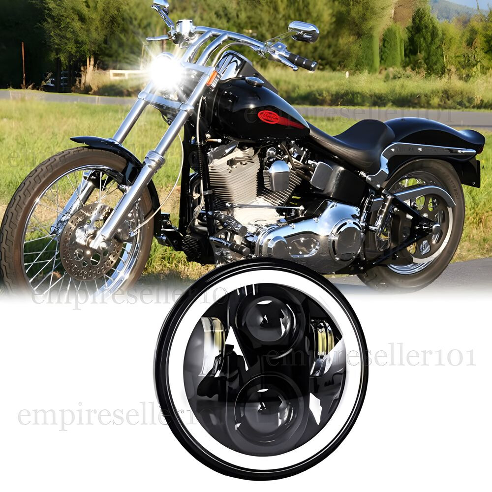 5.75″ Inch LED Headlight w/ Halo DRL for Harley-Davidson Softail Standard FXST